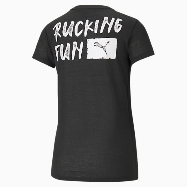 Graphic Short Sleeve Women's Training  T-shirt, Puma Black, extralarge-IND