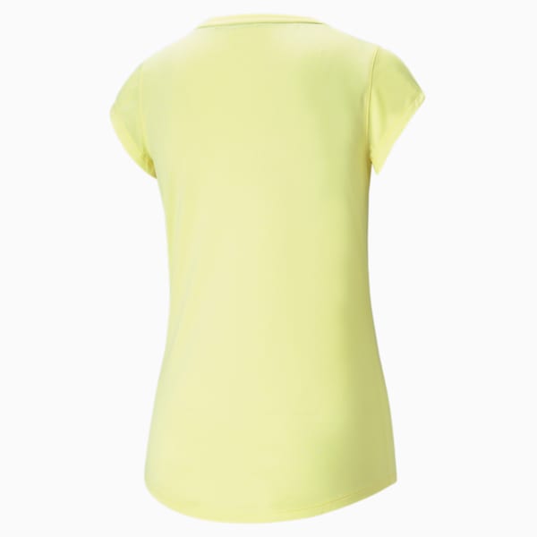 Performance Heather Cat Women's Training  T-shirt, SOFT FLUO YELLOW, extralarge-IND