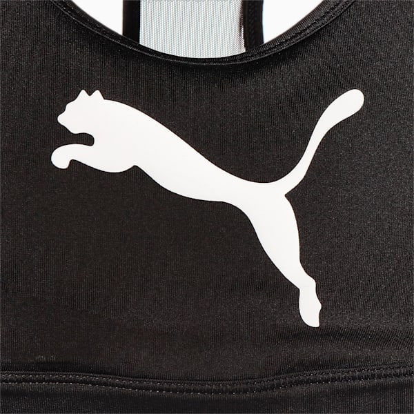 ウィメンズ トレーニング 4キープ グラフィック ブラトップ 中サポート, Puma Black-White Cat