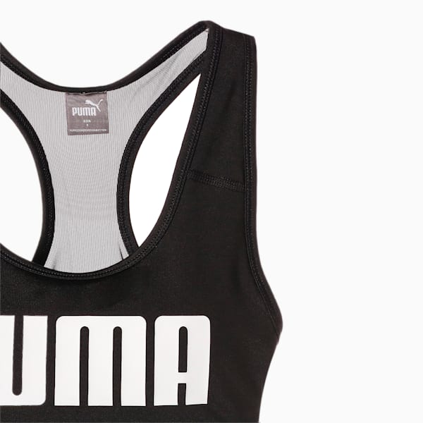 ウィメンズ トレーニング 4キープ グラフィック ブラトップ ミディアムサポート, Puma Black-White PUMA, extralarge-JPN