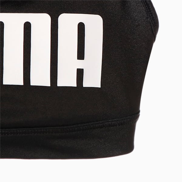 ウィメンズ トレーニング 4キープ グラフィック ブラトップ 中サポート, Puma Black-White PUMA, extralarge-JPN