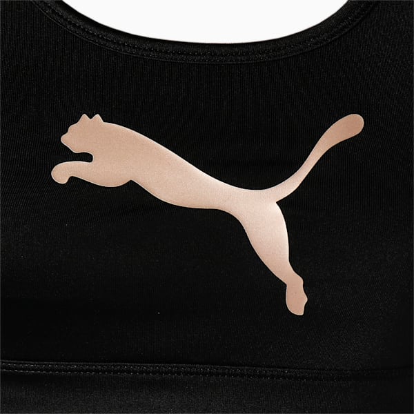 ウィメンズ トレーニング 4キープ グラフィック ブラトップ 中サポート, Puma Black-Safari Glam Cat, extralarge-JPN