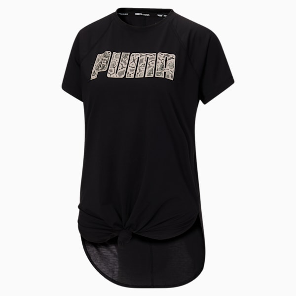 Digital Logo Women's Training Tee, Puma Black-Eggnog, extralarge