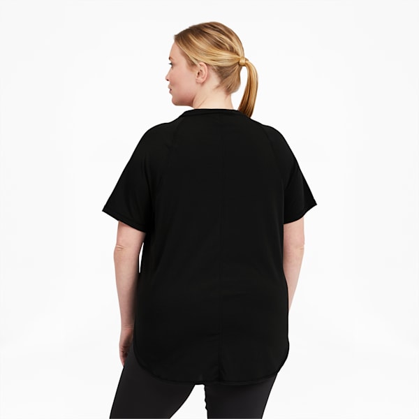 Digital Women's Logo Training Tee, Puma Black-Eggnog, extralarge