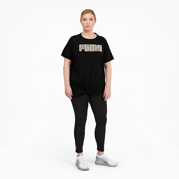 Digital Women's Logo Training Tee, Puma Black-Eggnog, extralarge