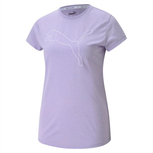 RTG Womens' Heather Logo Tee, Light Lavender Heather, extralarge