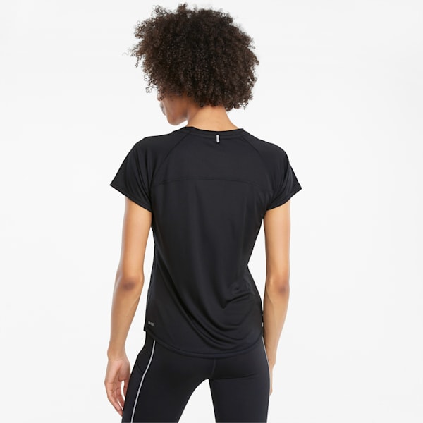RUN Logo Short Sleeves Women's Slim T-Shirt, Puma Black, extralarge-IND