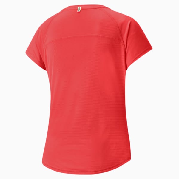 RUN Logo Short Sleeves Women's Slim T-Shirt, Sunblaze, extralarge-AUS