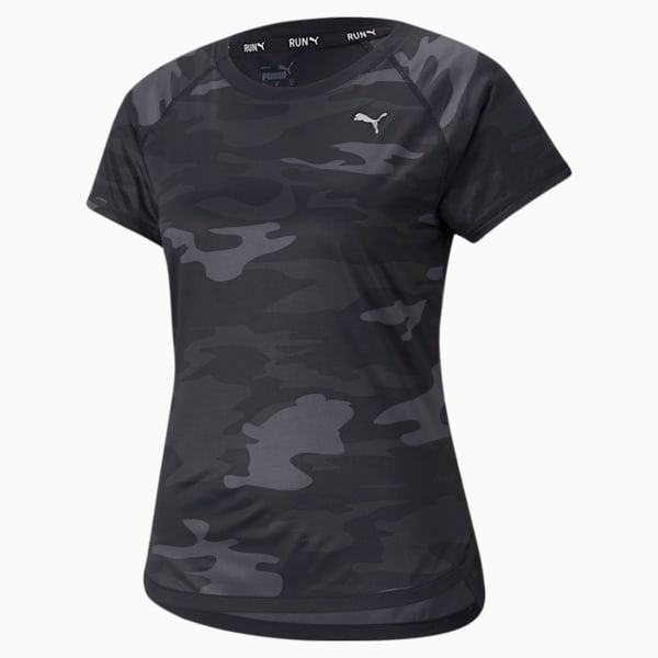 RUN Graphic Short Sleeves Women's Running T-Shirt, Puma Black, extralarge-IND