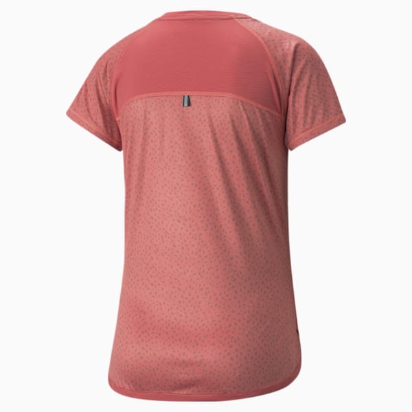 Graphic Short Sleeve Women’s Running Tee, Mauvewood, extralarge