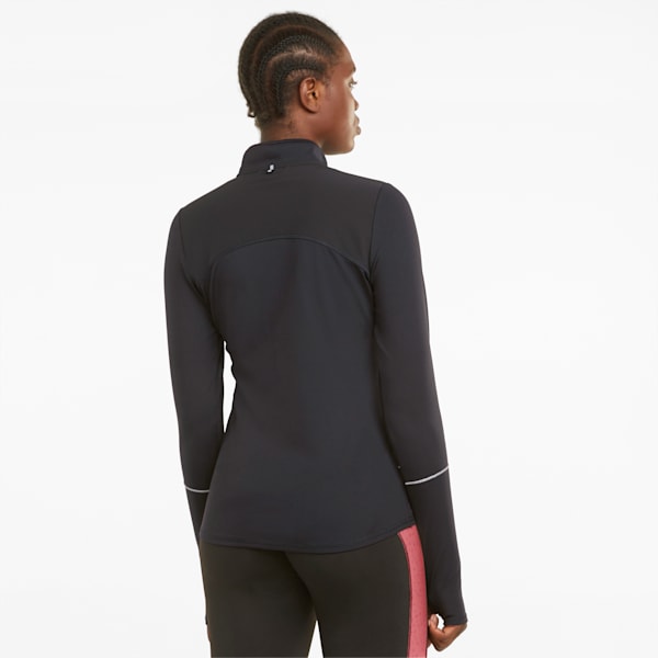 RUN 1/2 Zip Winterized Women's Sweat Shirt, Puma Black, extralarge-IND