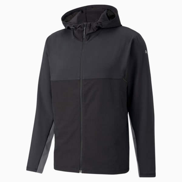 COOLADAPT Full-Zip Men’s Running Jacket, Puma Black-CASTLEROCK, extralarge