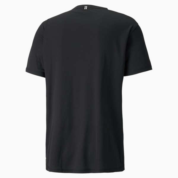 RUN Logo Shirt Sleeves Men's T-Shirt, Puma Black, extralarge-IND