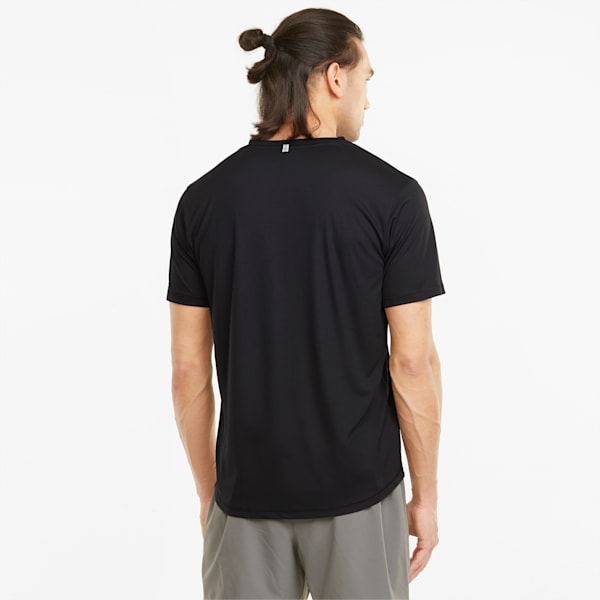RUN Logo Shirt Sleeves Men's T-Shirt, Puma Black, extralarge-IND