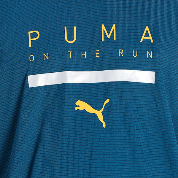 RUN Logo Shirt Sleeves Men's T-Shirt, Intense Blue, extralarge-IND