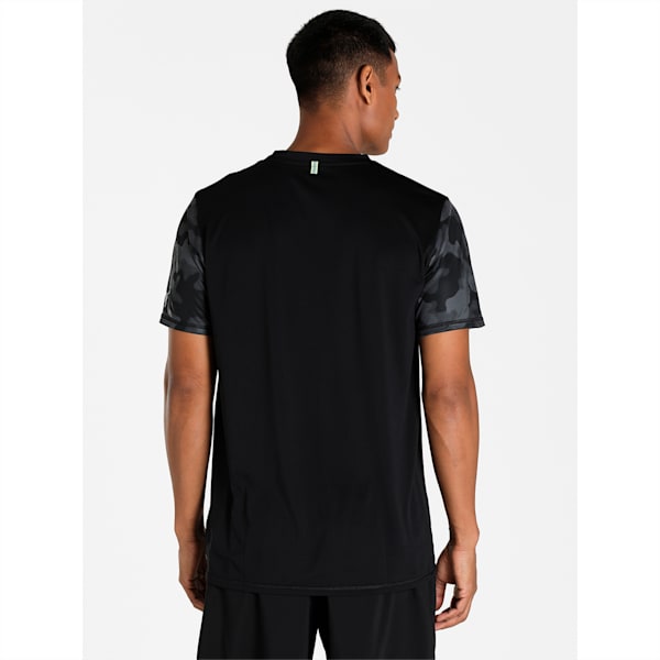 RUN Graphic Short Sleeves Men's Running T-Shirt, Puma Black-Asphalt, extralarge-IND