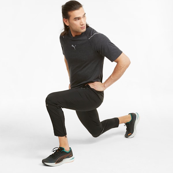 RUN Wool Short Sleeves Men's Running T-Shirt, Puma Black, extralarge-IND