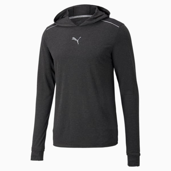 RUN Wool Mid layer Men's Running Hooded Sweatshirt, Puma Black, extralarge-IND