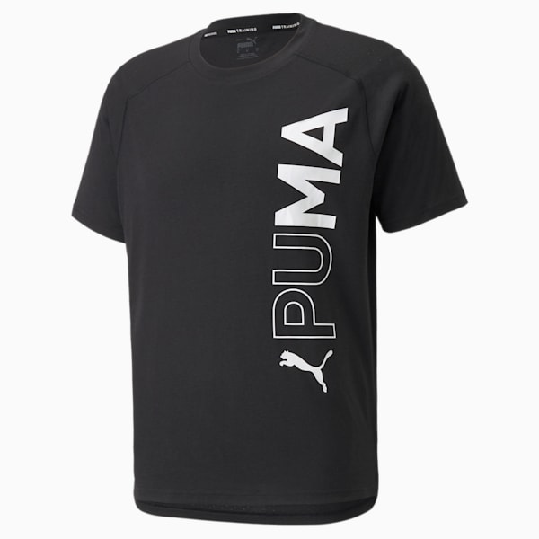 PUMA Short Sleeves Men's Training T-Shirt, Puma Black