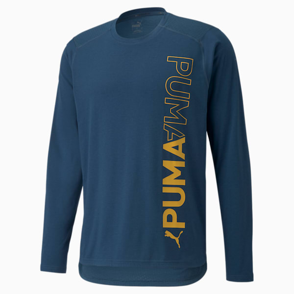 PUMA Long Sleeves Men's Training T-Shirt, Intense Blue, extralarge-IND