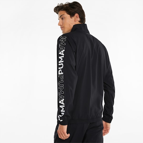 PUMA 1/2 Zip Woven Men's Training Jacket, Puma Black, extralarge-IND