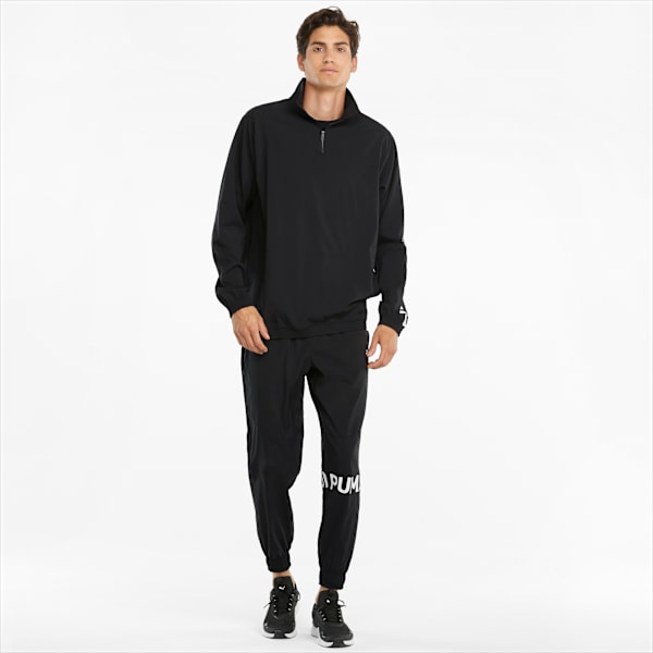PUMA 1/2 Zip Woven Men's Training Jacket, Puma Black, extralarge-IND
