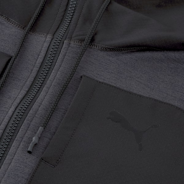 Cloudspun Protect Knitted Men's Training Jacket, Puma Black Heather, extralarge-IND