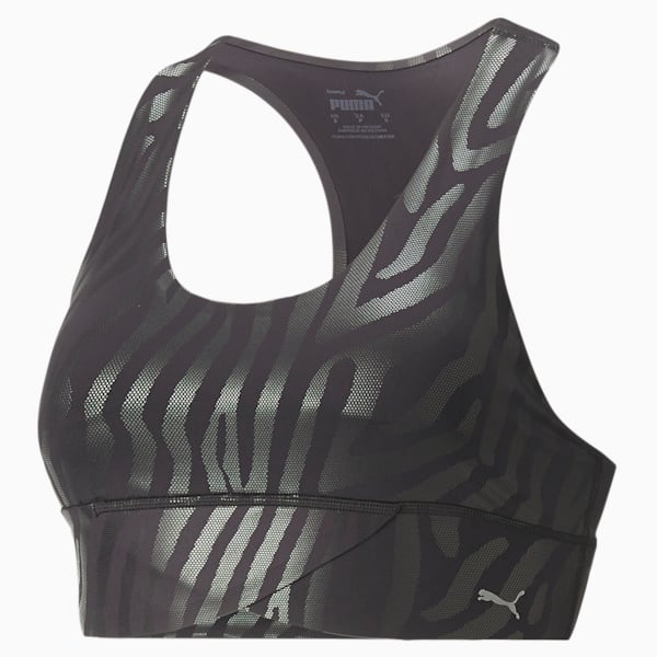 トレーニング FOREVER LUXE ELLAV ブラトップ 中サポート ウィメンズ, Puma Black-Zebra print