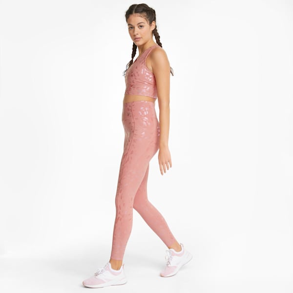 Forever Luxe Graphic Women's Training Leggings, Rosette-Multi print, extralarge