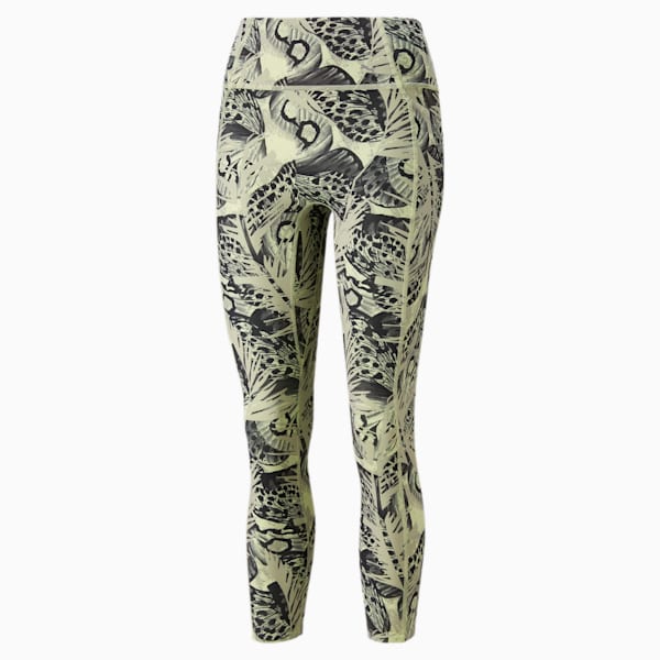 Forever Luxe Graphic Women's Training Leggings, Spring Moss-abstract  print