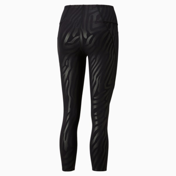 Forever Luxe Graphic Women's Slim Tights, Puma Black-Zebra print, extralarge-IND