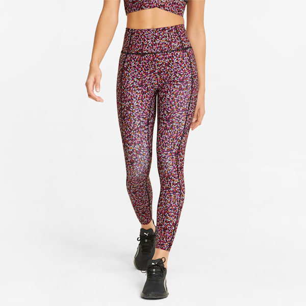 Forever Luxe Graphic Women's Training Leggings, Puma Black-Multi print, extralarge