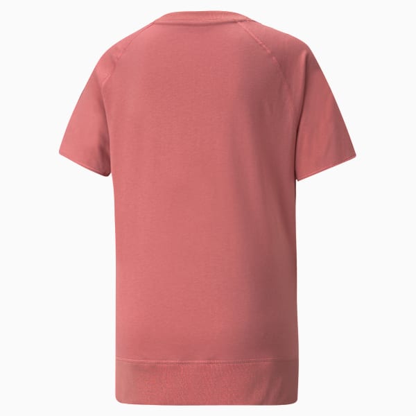 Studio Trim Relaxed Fit Ribbed Women's T-Shirt, Mauvewood, extralarge-IND