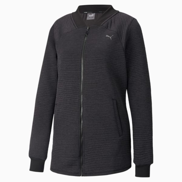 Studio Textured Relaxed Fit Woven Women's Jacket, Puma Black