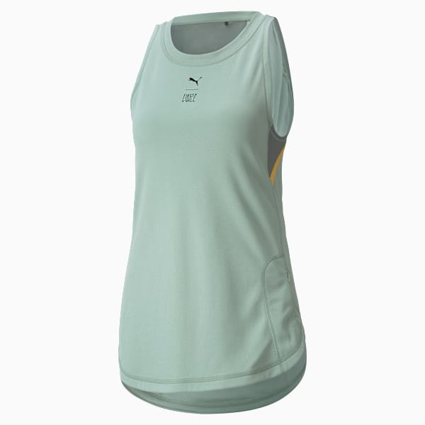 PUMA x FIRST MILE Women's Regular Fit Training Tank Top, Jadeite, extralarge-IND