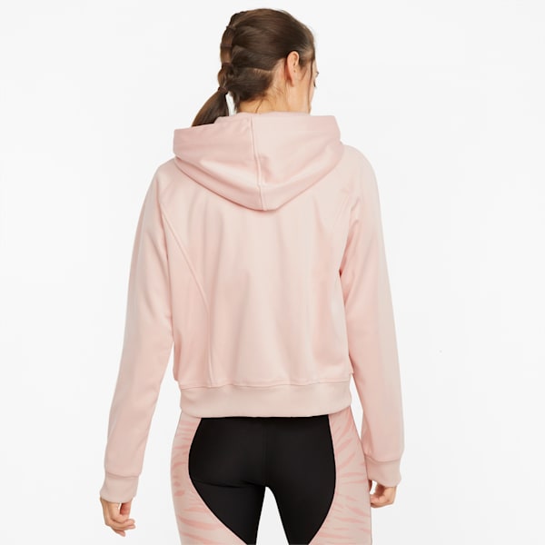 POWER Fleece Full-Zip Relaxed Fit Women's Regular Fit Training Sweat Shirt, Lotus, extralarge-IND