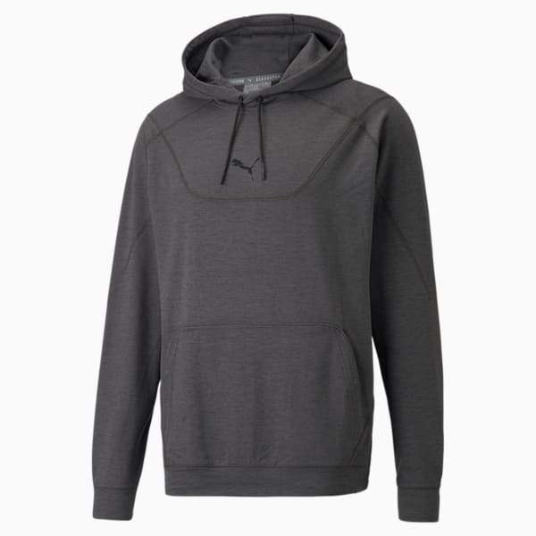 Cloudspun Men's Training Hoodie, Puma Black Heather, extralarge-IND