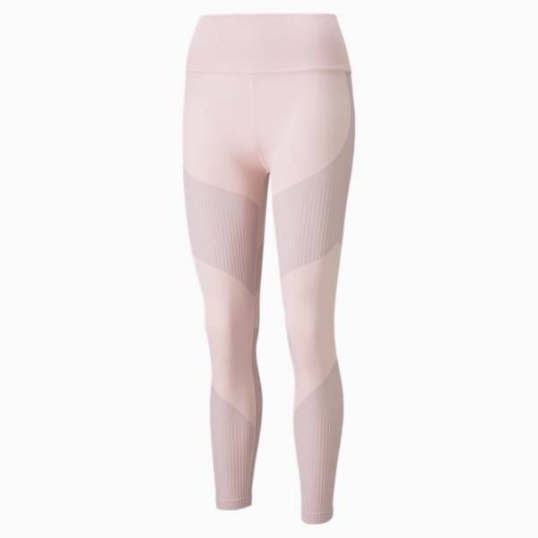 Seamless High Waist 7/8 Women's Training Leggings, Lotus-High Rise, extralarge-GBR