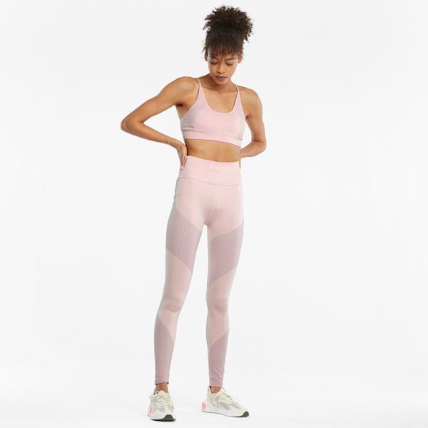 Seamless High Waist 7/8 Women's Training Leggings, Lotus-High Rise, extralarge-GBR