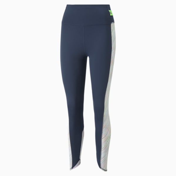 RUN High Shine 7/8 Women's Slim Tights, Puma White-Spellbound, extralarge-IND