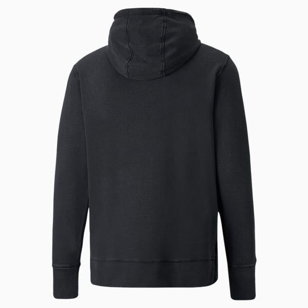 Studio Knitted Men's Wash Performance Hoodie, Puma Black, extralarge-IND