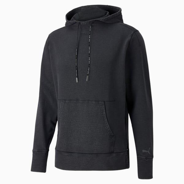 Studio Knitted Men's Wash Performance Hoodie, Puma Black, extralarge-IND