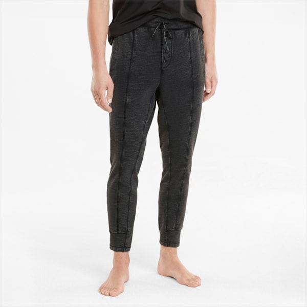 Mens black puma joggers online