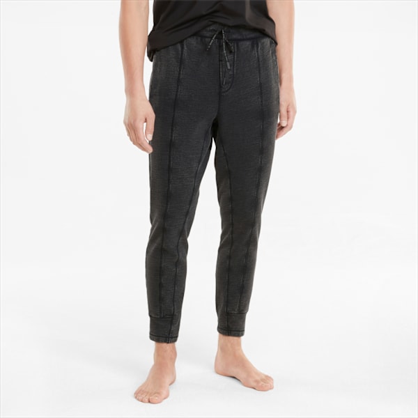 Studio Woven Men's Regular Fit Wash Jogger, Puma Black, extralarge-IND