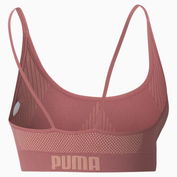 PUMA Strappy Seamless Women's Bra, Mauvewood-Peach Parfait, extralarge-AUS