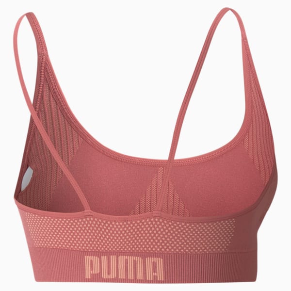 PUMA Strappy Seamless Women's Bra, Mauvewood-Peach Parfait, extralarge-IND