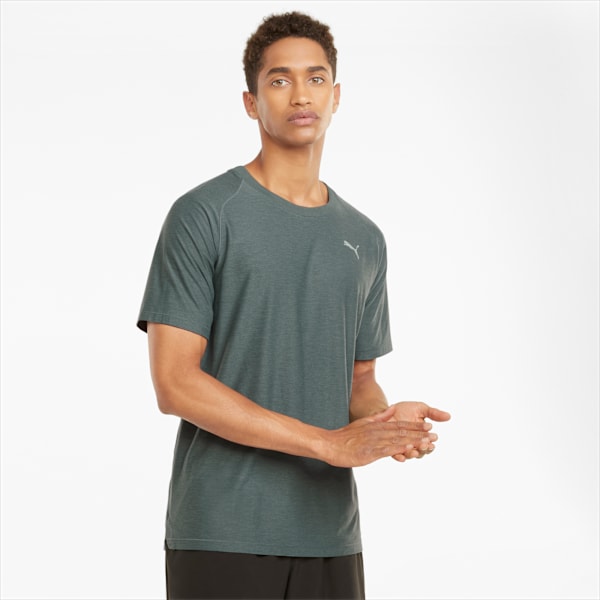Studio Short Sleeves Men's T-Shirt, Balsam Green Heather, extralarge-IND