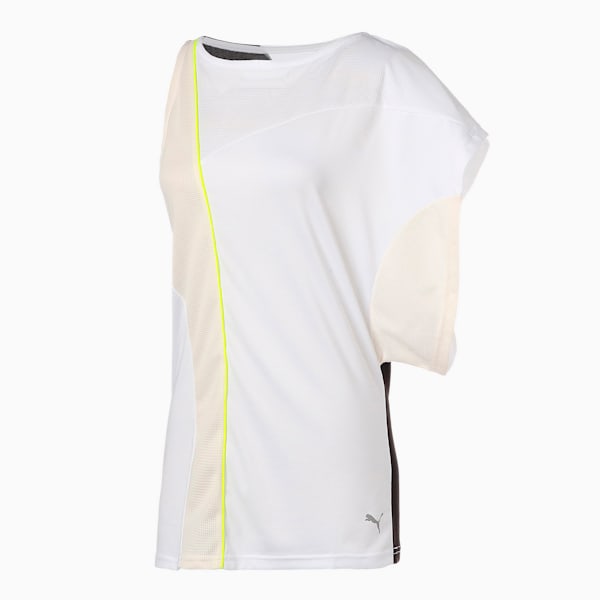 スクランブル scRUNble ランニング ウィメンズ 2ネック Tシャツ, Puma White, extralarge-JPN