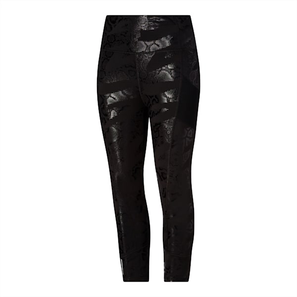 Untamed Women's 3/4 Training Leggings, Puma Black-AOP, extralarge
