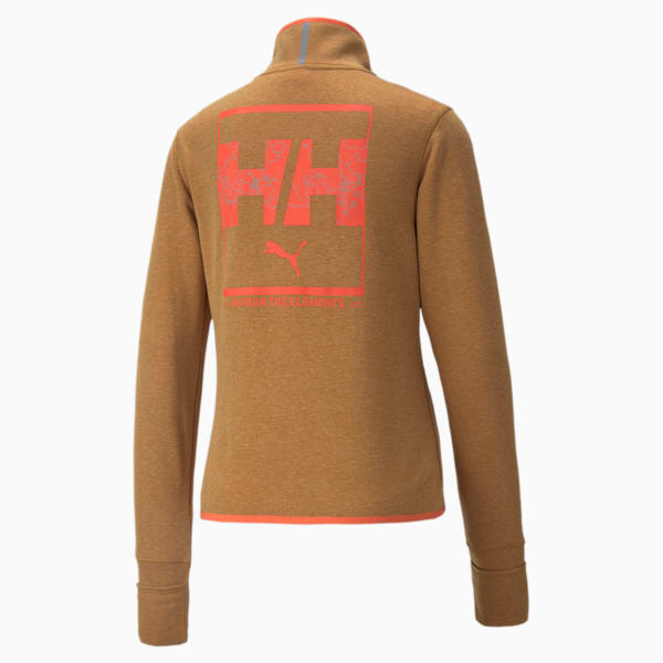 PUMA x HELLY HANSEN Quarter-Zip Women's Running Pullover, Cathay Spice, extralarge